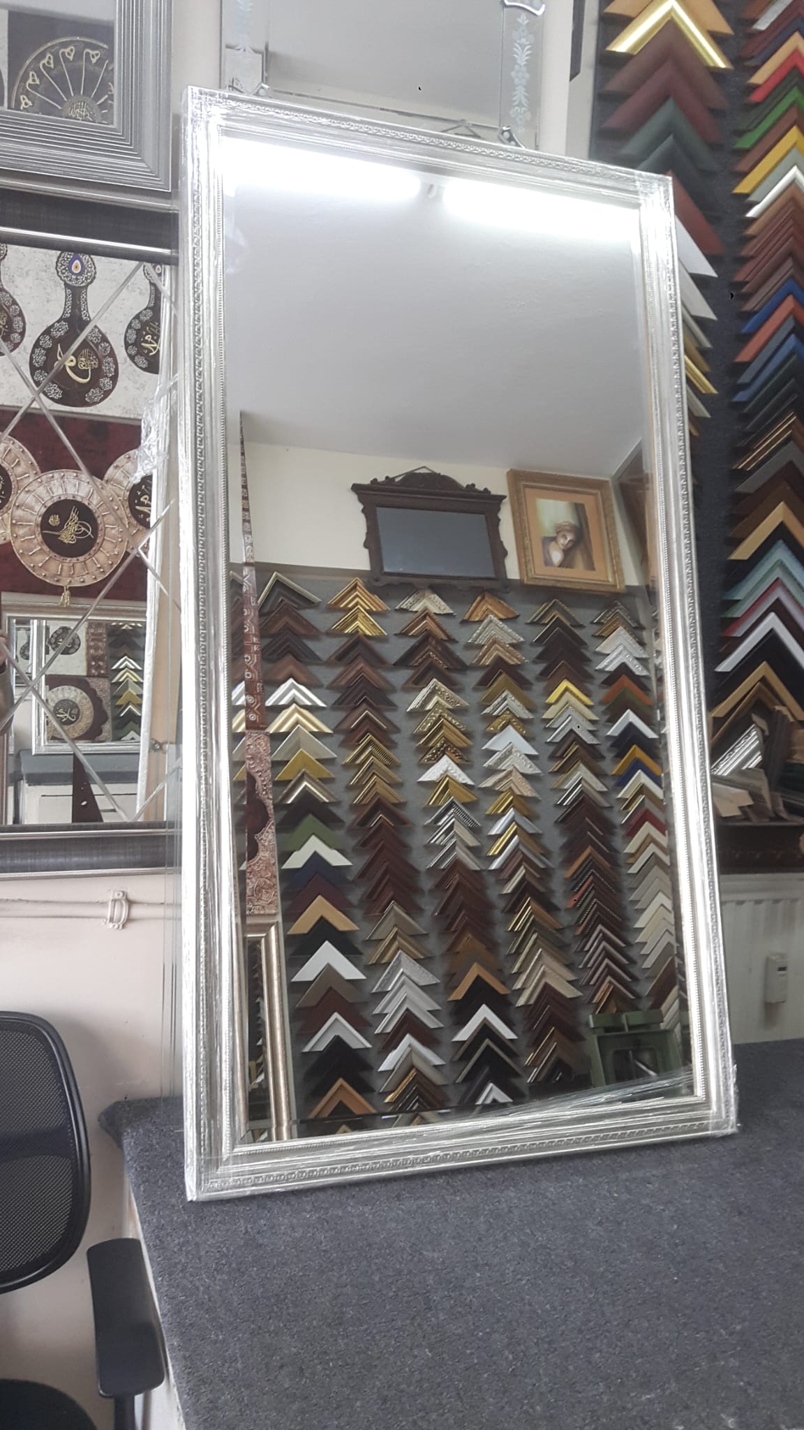 İtalyan ayna ve bronz cam